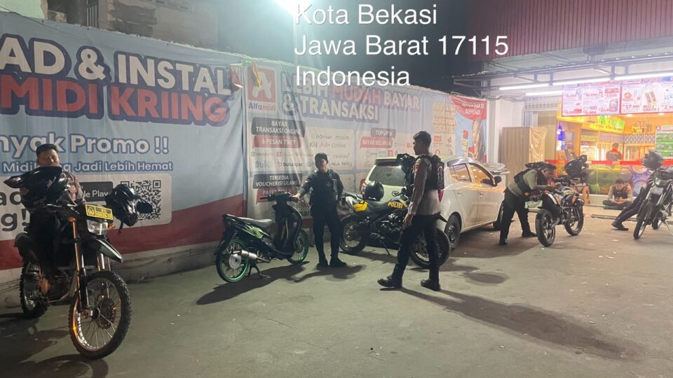 Cegah Kejahatan Malam, Polres Metro Bekasi Kota Gelar Operasi Kejahatan Jalanan Dini Hari