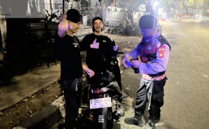 Jaga Jakarta On The Spot, Polsek Bekasi Barat Gelar Razia dan Patroli Cipta Kondisi