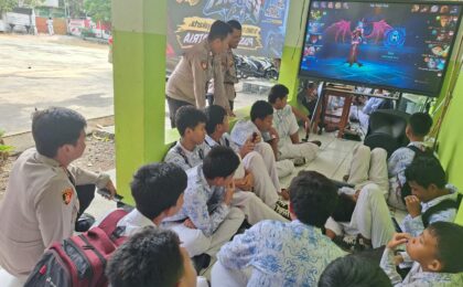 Polsek Medansatria Gelar Turnamen E-Sport Mobile Legend, Wadah Positif Bagi Pelajar