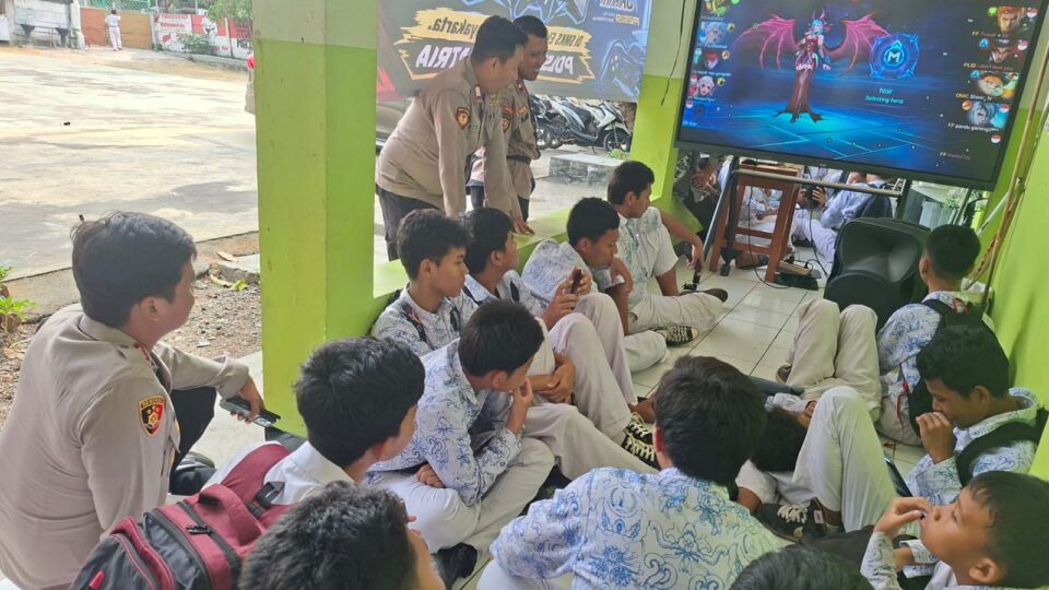 Polsek Medansatria Gelar Turnamen E-Sport Mobile Legend, Wadah Positif Bagi Pelajar