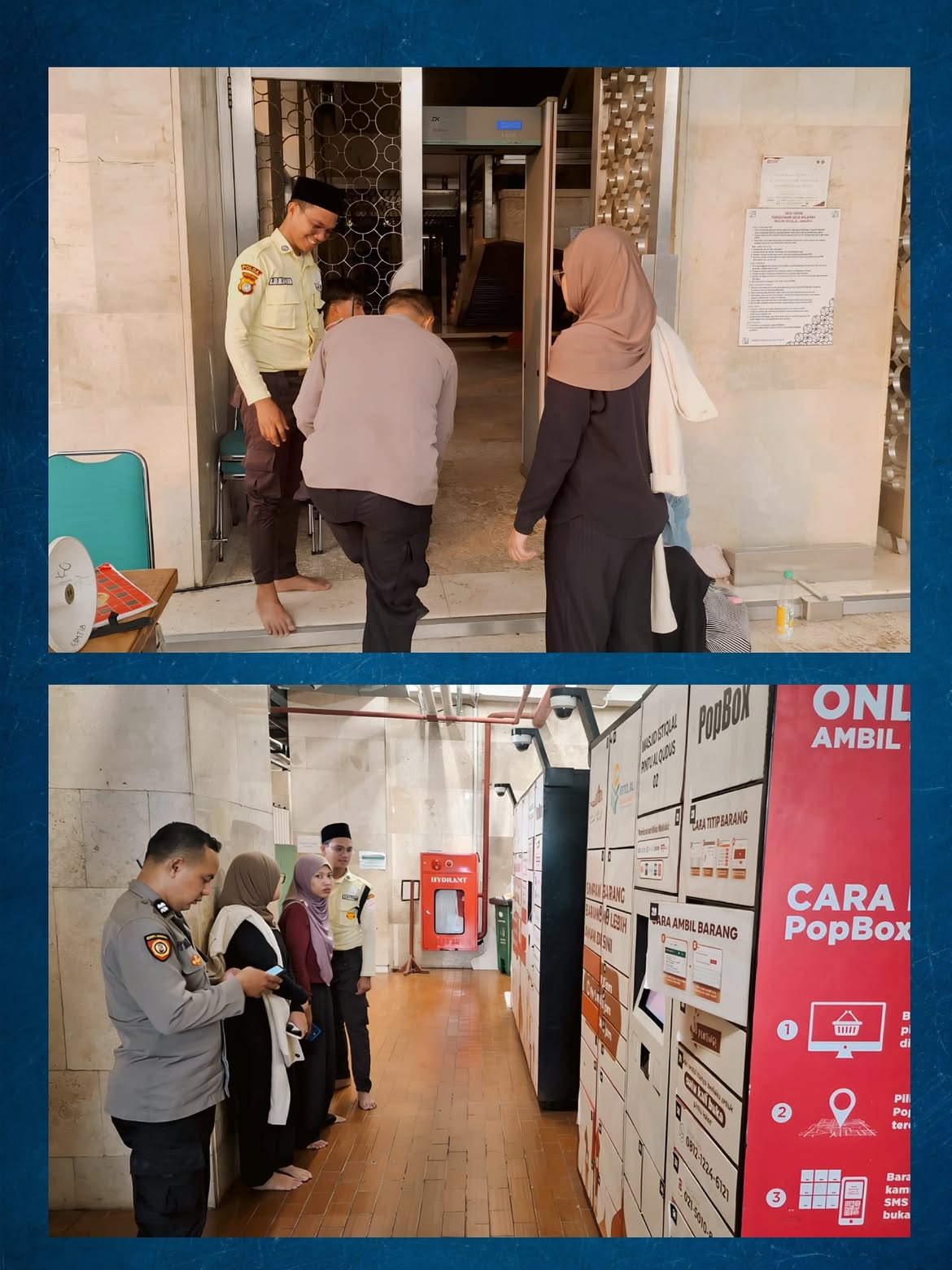 Laporan via 110 Ditindaklanjuti, Polisi Bantu Jamaah Tangani Loker Terkunci di Masjid Istiqlal