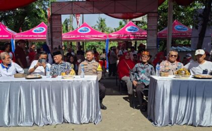 Puncak Gempita Merdeka, Polsek Bekasi Selatan Hadir di Tengah Warga Jakamulya