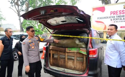 Polda Jambi Gelar Konferensi Pers, Ungkap Penertiban 22.800 Liter Minyak dan BBM