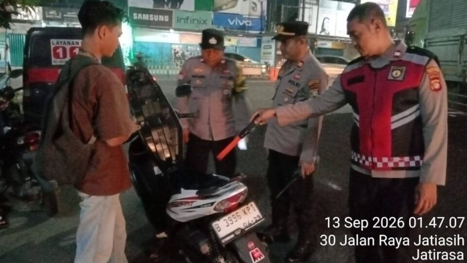 Polsek Jatiasih Intensifkan Razia Stasioner dan Patroli Kewilayahan