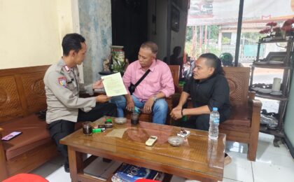Bhabinkamtibmas Bintarajaya Sambang Sekretaris RW 08
