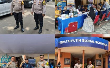 Polsek Bantargebang Monitoring Lomba Kompetisi Sains Nalaria Realistik Se-Bekasi di Kampus Cimuning