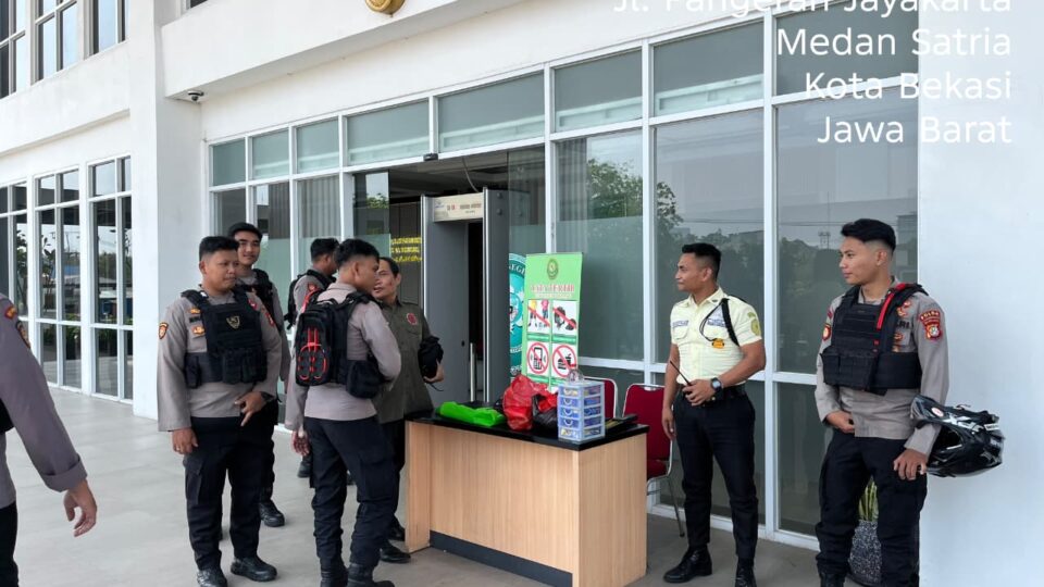 Penguatan Pengamanan Fasilitas Publik, Tim 1 Patroli Perintis Presisi Sambangi Pengadilan Negeri Kota Bekasi