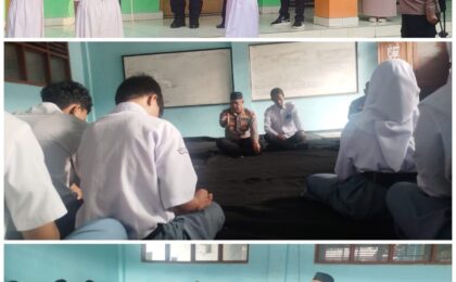 Jaga Pelajar di SMKS Abdi Karya Bekasi, Kapolsek Pondok Gede Tegaskan Maklumat Kapolres