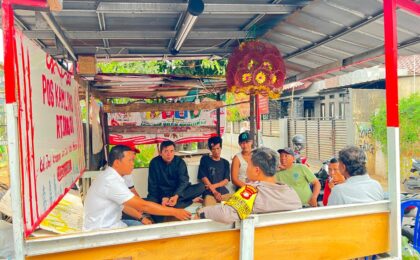JAGA JAKARTA ON THE SPOT SERAP ASPIRASI WARGA, BHABINKAMTIBMAS INGATKAN BAHAYA KEBAKARAN