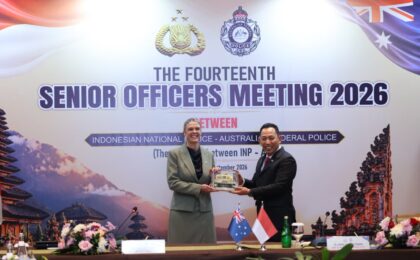 POLRI-AFP PERKUAT KERJA SAMA HADAPI KEJAHATAN TRANSNASIONAL DALAM SOM KE-14 DI BALI