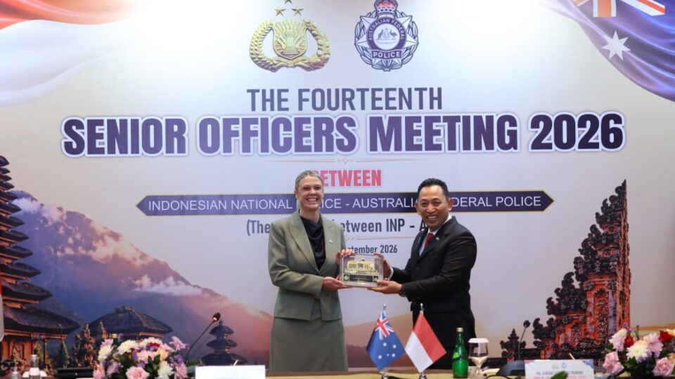POLRI-AFP PERKUAT KERJA SAMA HADAPI KEJAHATAN TRANSNASIONAL DALAM SOM KE-14 DI BALI