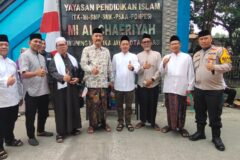 Maulid Nabi Muhammad SAW 1448 H di Masjid Al Khoiriyah Cimuning, Bhabinkamtibmas Hadir Pastikan Kegiatan Kondusif