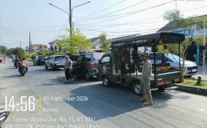 Polsek Bekasi Utara Bersama 3 Pilar Gelar Patroli KRYD Antisipasi Gangguan Kamtibmas