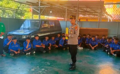 Polsek Bantargebang Berikan Imbauan kepada Pelajar untuk Tidak Terlibat Aksi Unjuk Rasa