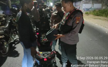 Cegah Kejahatan Malam, Tim 2 Patroli Perintis Presisi Sisir Jalur Protokol dan Pemukiman Kota Bekasi