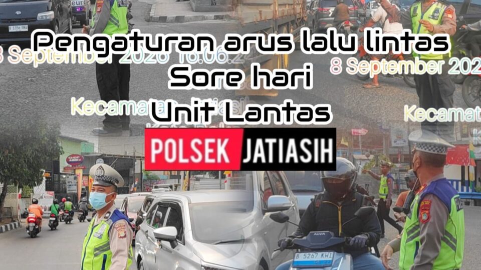 Pengaturan Arus Lalu Lintas Unit Lantas Polsek Jatiasih Berjalan Aman dan Lancar