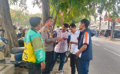 Jaga Jakarta On The Spot, Kapolsek Bekasi Barat Ajak Jakmania Dukung Tim dengan Tertib dan Sportif