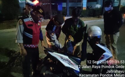 Jaga Jakarta On The Spot : Antisipasi Tawuran dan Balap Liar, Polsek Pondok Gede Gelar Patroli hingga Subuh