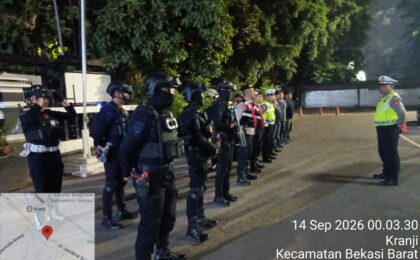 Jaga Jakarta On The Spot, Polsek Bekasi Barat Gelar Razia Stasioner Cegah Tawuran dan Kejahatan Jalanan
