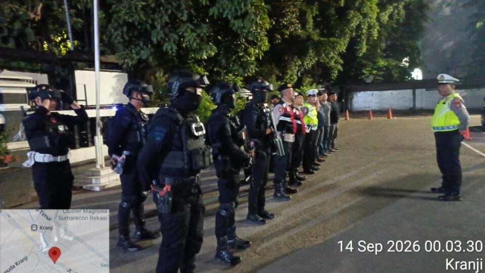 Jaga Jakarta On The Spot, Polsek Bekasi Barat Gelar Razia Stasioner Cegah Tawuran dan Kejahatan Jalanan
