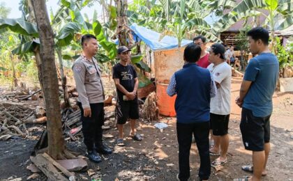 JAGA JAKARTA ON THE SPOT, BHABINKAMTIBMAS SERAP ASPIRASI MASYARAKAT, AJAK WARGA WASPADA KEBAKARAN PADA MUSIM KEMARAU PANJANG