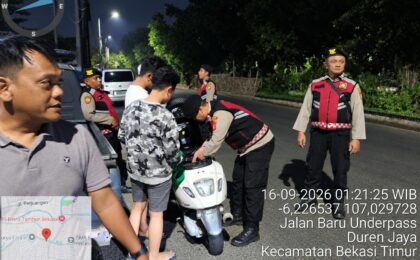RAZIA STASIONER, POLSEK RAWALUMBU JAGA KAMTIBMAS DI JAM RAWAN