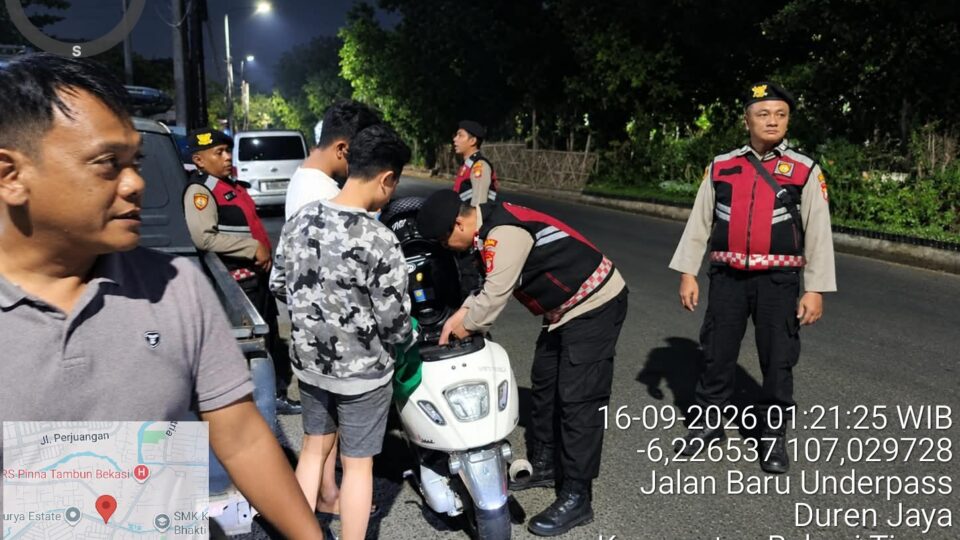 RAZIA STASIONER, POLSEK RAWALUMBU JAGA KAMTIBMAS DI JAM RAWAN
