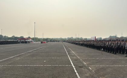 Brimob Polda Metro Jaya Siagakan 1.180 Personel Amankan Pilkades Serentak di Kabupaten Bekasi