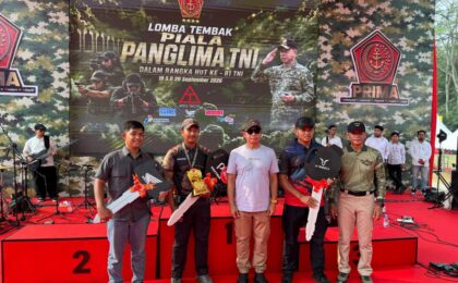 Personel Brimob Polda Metro Jaya Raih Dua Gelar Juara Menembak Piala Panglima TNI 2026