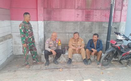 Polsek Bantargebang Awasi Perbaikan Saluran Air di Pangkalan 1A