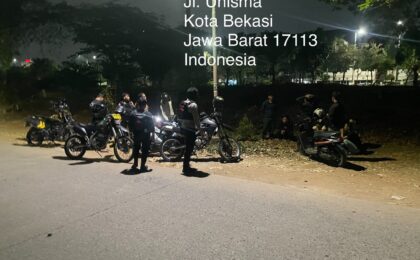 Tim Patroli Perintis Presisi Polres Metro Bekasi Kota Laksanakan Operasi Kejahatan Jalanan