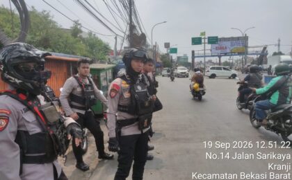 Tim Presisi dan Patko Polres Metro Bekasi Kota Antisipasi Kejahatan Jalanan