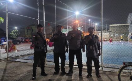 Bhabinkamtibmas Cek Poskamling Tanah Apit Medansatria