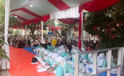 Polsek Bekasi Utara Monitoring Peringatan Maulid Nabi Muhammad SAW di Ponpes Annur