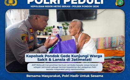 Haru di Jatimelati : Saat Kapolsek Pondok Gede Datangi Warga Sakit dan Lansia