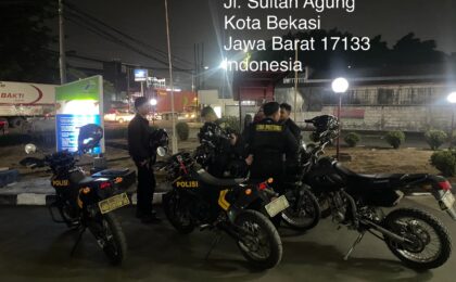 Operasi Kejahatan Jalanan Night Patrol, Tim 1 Presisi Siagakan Strong Point di Medan Satria