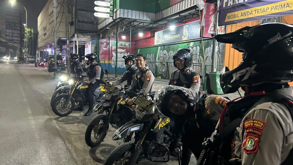 Sisir Titik Rawan Tiga Kecamatan, Tim 3 Singa Gelar Operasi Kepolisian Malam Duta Kranji Hingga Cipendawa