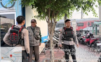 PERINTIS PRESISI POLRESTRO BEKASI KOTA GELAR PATROLI DIALOGIS DI KAWASAN STASIUN BEKASI