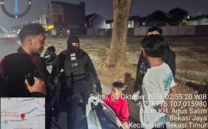 TIM PATROLI PERINTIS PRESISI POLRESTRO BEKASI KOTA SISIR WILAYAH CEGAH KEJAHATAN JALANAN