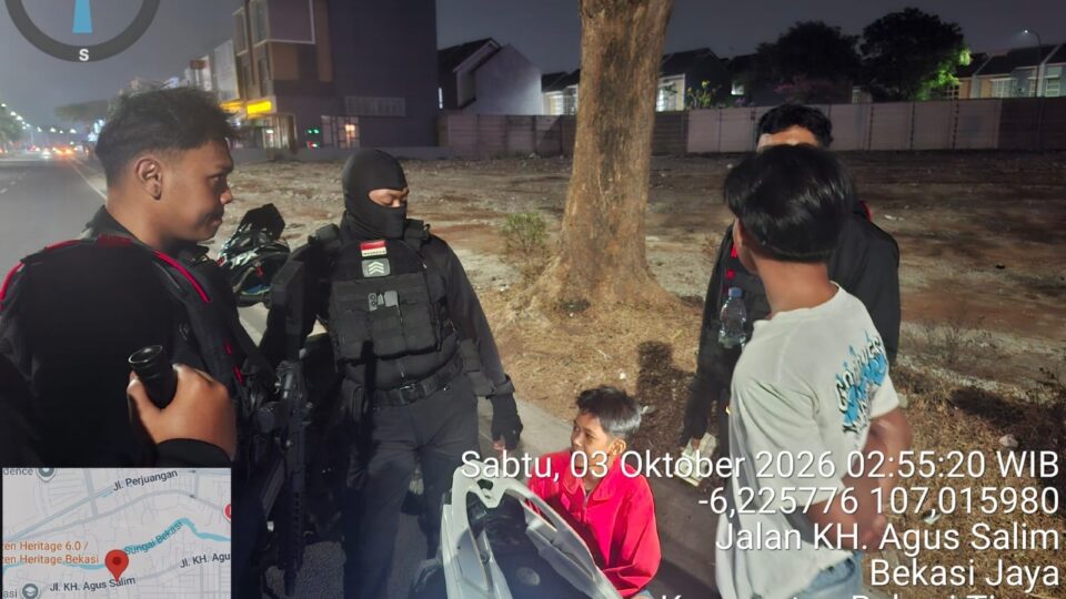 TIM PATROLI PERINTIS PRESISI POLRESTRO BEKASI KOTA SISIR WILAYAH CEGAH KEJAHATAN JALANAN