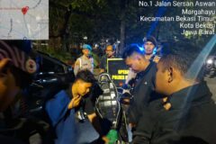 PERINTIS PRESISI TIM 3 POLRESTRO BEKASI KOTA GENCAR PATROLI MALAM CEGAH C3