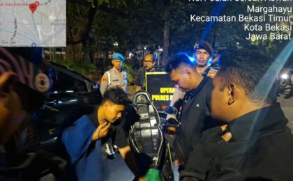 PERINTIS PRESISI TIM 3 POLRESTRO BEKASI KOTA GENCAR PATROLI MALAM CEGAH C3