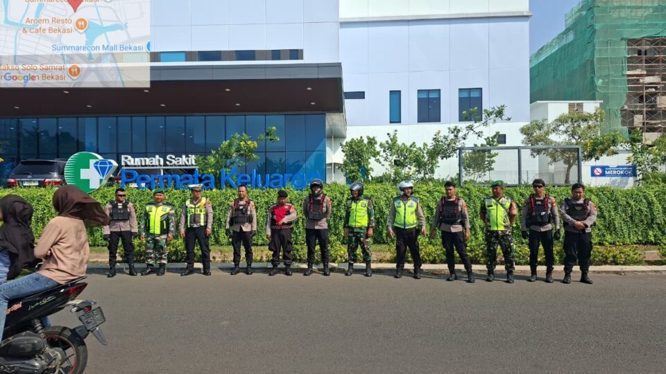 Polisi Bersama Masyarakat, Patroli Gabungan 3 Pilar Antisipasi Gangguan Kamtibmas Bekasi