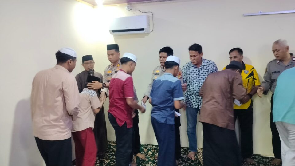 Polsek Medansatria Resmikan Mushola dan Berikan Santunan kepada Anak Yatim Piatu